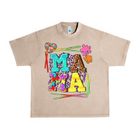 French Oak Autism Mama Urban Heavy Tee - NancyCooperArtShop