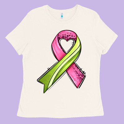 Breast Cancer Sport Ribbons Ladies Tee Designed By Adodesignshop