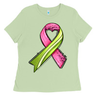 Matcha breast cancer sport ribbons Ladies Tee - AdoDesignShop