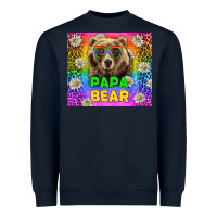 Navy Western Papa Bear LGBTQ+ Tumbler Heavyweight Sweatshirt - BundleAndBundleShop