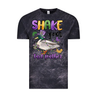 Cloud Black shake your tail feather mardi gras Vintage Tee - MaliasSmallBusiness