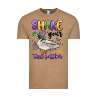 Vintage Coffee shake your tail feather mardi gras Vintage Tee - MaliasSmallBusiness