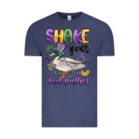 Vintage Denim shake your tail feather mardi gras Vintage Tee - MaliasSmallBusiness