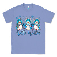 Colony Blue snowman hello winter Classic Tee - JahusDesignShop