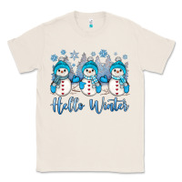 Natural snowman hello winter Classic Tee - JahusDesignShop