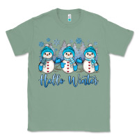 Sage snowman hello winter Classic Tee - JahusDesignShop