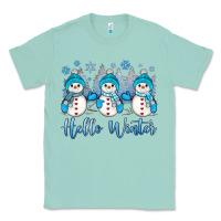 Seafoam snowman hello winter Classic Tee - JahusDesignShop