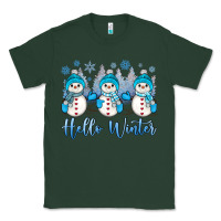 Sports Green snowman hello winter Classic Tee - JahusDesignShop