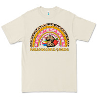 Bone back to school rainbow hello second grade Premium Tee - AdoDesignShop