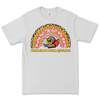 Dove Grey back to school rainbow hello second grade Premium Tee - AdoDesignShop