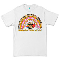 White back to school rainbow hello second grade Premium Tee - AdoDesignShop