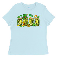 Baby Blue st. patricks day pickle Ladies Tee - Artiststas
