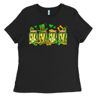 Black st. patricks day pickle Ladies Tee - Artiststas