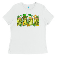 White st. patricks day pickle Ladies Tee - Artiststas