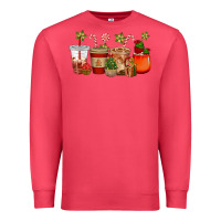 Cardinal christmas cup cakes coffee cups Premium Sweatshirt - CowGirlArtShop