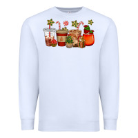 Christmas Cup Cakes Coffee Cups Premium Sweatshirt | Teevron