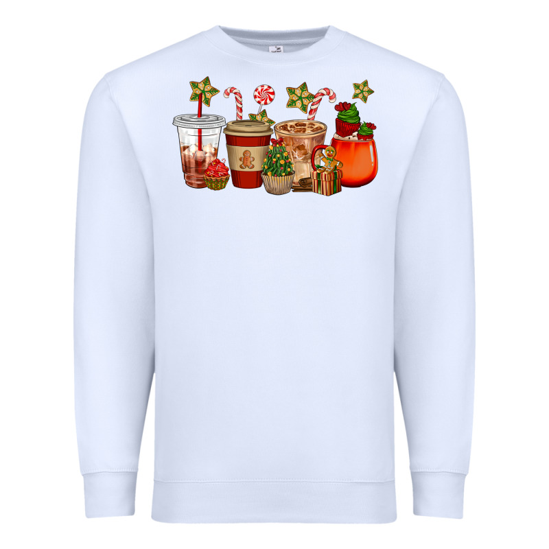 Christmas Cup Cakes Coffee Cups Premium Sweatshirt by CowGirlArtShop | Teevron