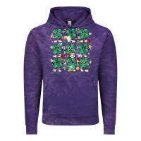Cloud Purple teacher st patrick day clovers Vintage Hoodie - MaliasSmallBusiness
