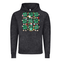Vintage Black teacher st patrick day clovers Vintage Hoodie - MaliasSmallBusiness