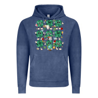 Vintage Denim teacher st patrick day clovers Vintage Hoodie - MaliasSmallBusiness