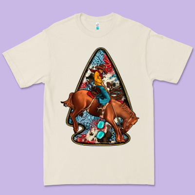Arrowhead Rodeo Premium Tee Designed By Jahusdesignshop