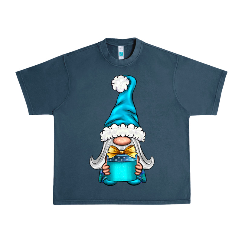 Winter Gnome With Gift Urban Heavy Tee by NancyCooperArtShop | Teevron