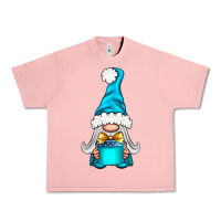 Salmon winter gnome with gift Urban Heavy Tee - NancyCooperArtShop