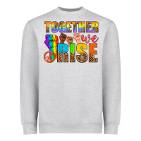 Heather Grey Western LGBTQ+ Together We Rise Heavyweight Sweatshirt - BundleAndBundleShop