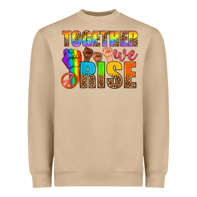 Western Lgbtq+ Together We Rise Heavyweight Sweatshirt by BundleAndBundleShop | Teevron