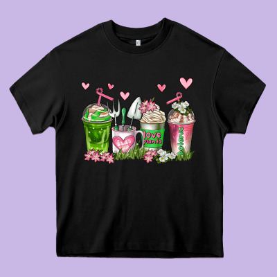 Botanic Coffee Cups Heavy Core Tee Designed By Adodesignshop