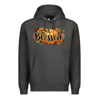 Charcoal Heather blessed Premium Hoodie - CowGirlArtShop