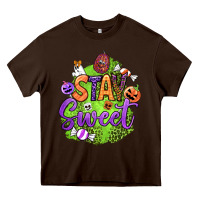 Chocolate Brown stay sweet halloween Heavy Core Tee - BundleAndBundleShop