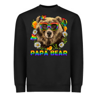 Papa Bear Pride Lgbtq+ Heavyweight Sweatshirt | Teevron