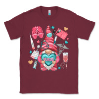 Burgundy nurse with heart Classic Tee - NancyCooperArtShop