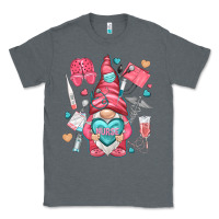 Charcoal Heather nurse with heart Classic Tee - NancyCooperArtShop