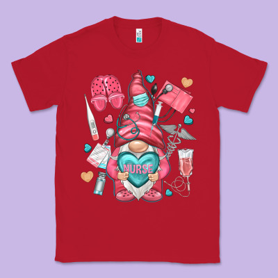 Nurse With Heart Classic Tee Designed By Nancycooperartshop