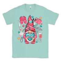 Seafoam nurse with heart Classic Tee - NancyCooperArtShop