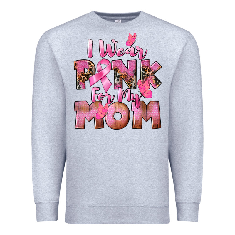I Wear Pink For My Mom Premium Sweatshirt by CowGirlArtShop | Teevron