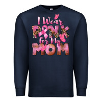 Navy i wear pink for my mom Premium Sweatshirt - CowGirlArtShop