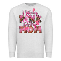 Oatmeal Heather i wear pink for my mom Premium Sweatshirt - CowGirlArtShop