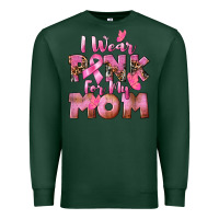 Sports Green i wear pink for my mom Premium Sweatshirt - CowGirlArtShop