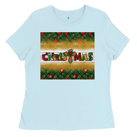 Christmas With Cross Ladies Tee | Teevron