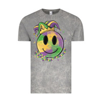 Cloud Rock smiley face mardi gras Vintage Tee - MaliasSmallBusiness