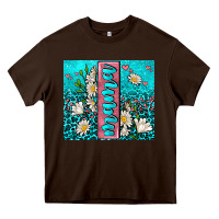 Chocolate Brown turquoise leopard mama Heavy Core Tee - AdoDesignShop