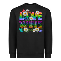 Black Pride LGBTQ+ Love Wins Heavyweight Sweatshirt - BundleAndBundleShop