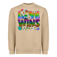 Pride Lgbtq+ Love Wins Heavyweight Sweatshirt | Teevron