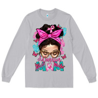 Moon Dust Warrior Mom Messy Bun With Flowers Long Sleeve Tee - BundleAndBundleShop
