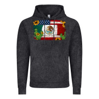 Vintage Arctic mexican american flag background Vintage Hoodie - Jasminsmagicworld