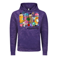 Cloud Purple teacher life pencils Vintage Hoodie - MaliasSmallBusiness