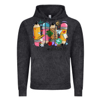 Vintage Black teacher life pencils Vintage Hoodie - MaliasSmallBusiness